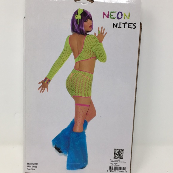 ELEGANT MOMENTS LIME GREEN MESH DRESS - Picture 3 of 5